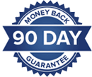 90 day money-back guarantee badge